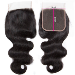 Transparent Lace Closure & Frontal Body Wave